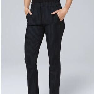 White House Black Market WHBM The Slim Ankle Comfort Pinstripe Trouser Size 10